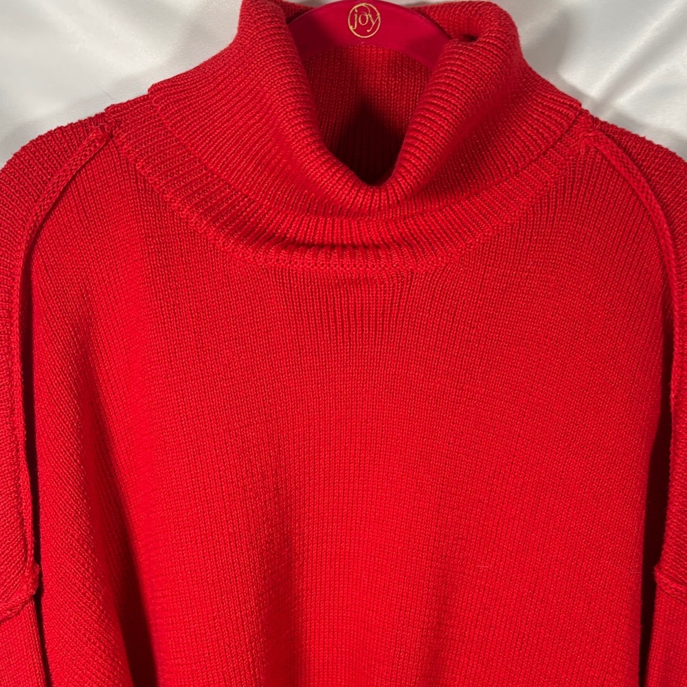 Harper Heritage Red Turtleneck Sweater SZ M - Picture 2 of 4